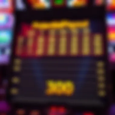 Graph showcasing potential payouts of the Fire Queen slot