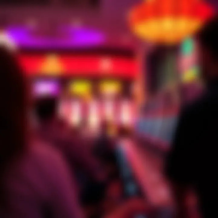 A vibrant bingo hall with players engaged in free slot bingo.