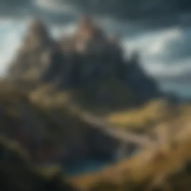 Fantasy landscape inspired by the Game of Thrones universe