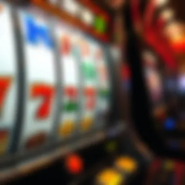 Understanding Slot Machine Mechanics Close-up of a slot machine interface with symbols
