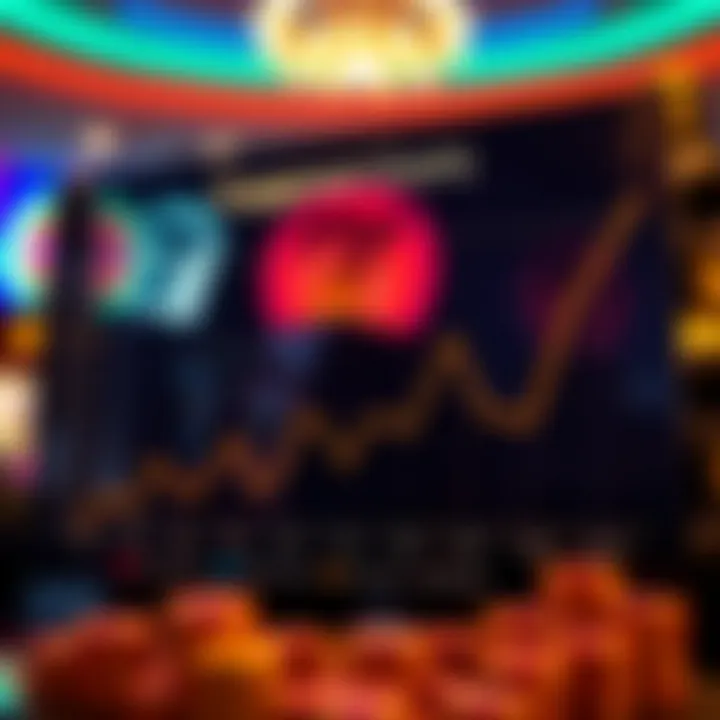 An analytical graph representing player engagement with slot games