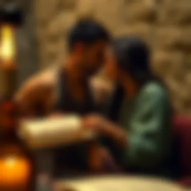 A timeless love story depicted through ancient scrolls