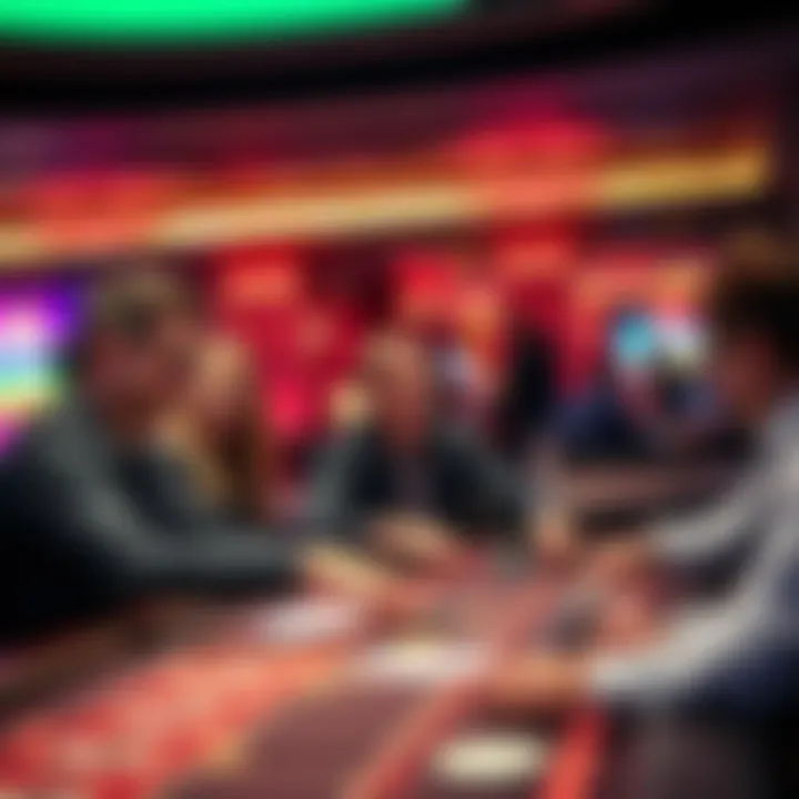 Engaging Live Casino Experience Guests enjoying a gaming experience at a live casino table