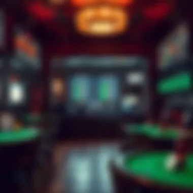 An elegant betting shop showcasing its interior