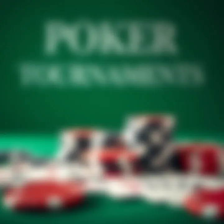 A close-up of poker chips and cards ready for a tournament