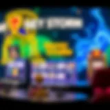 Dynamic user interface of Money Storm Casino