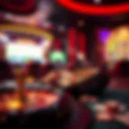 Visual representation of online casino gaming