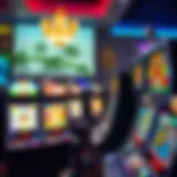 Colorful display of various online slot machines showcasing different themes
