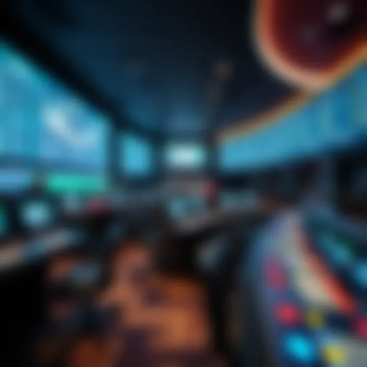 Modern sportsbook venue showcasing betting technology