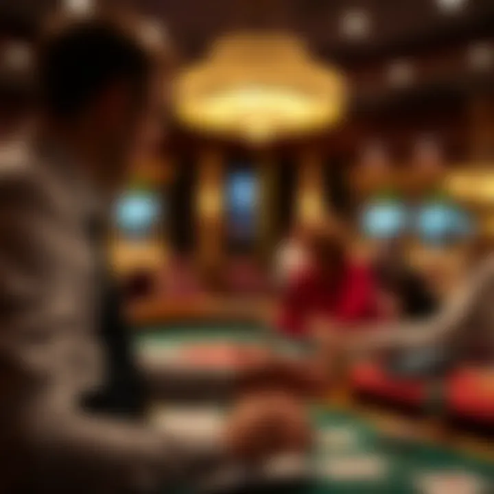 User engaging with a live dealer in a gaming app