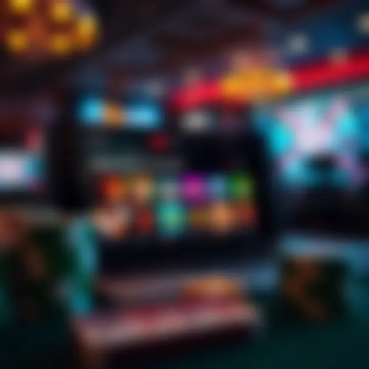 Mobile gaming apps interface showcasing diverse game options