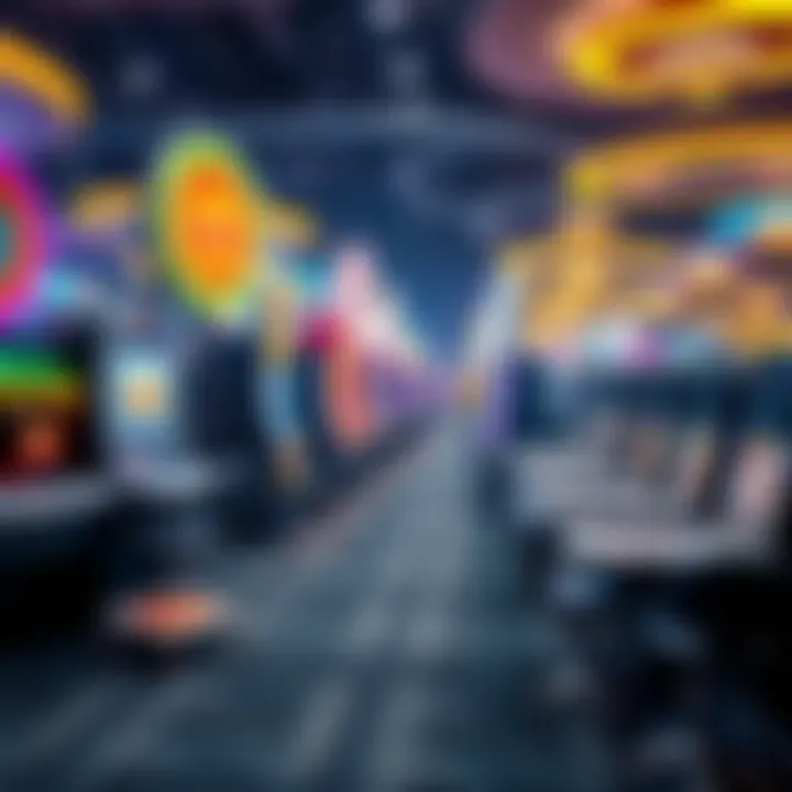 A vibrant digital landscape showcasing various real money-making games.