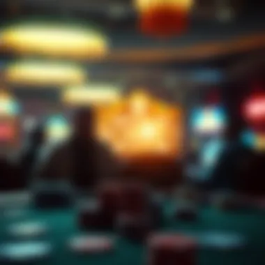 A conceptual illustration highlighting the psychological effects of gambling