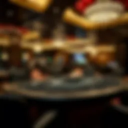 Elegant blackjack table setup at Resorts World