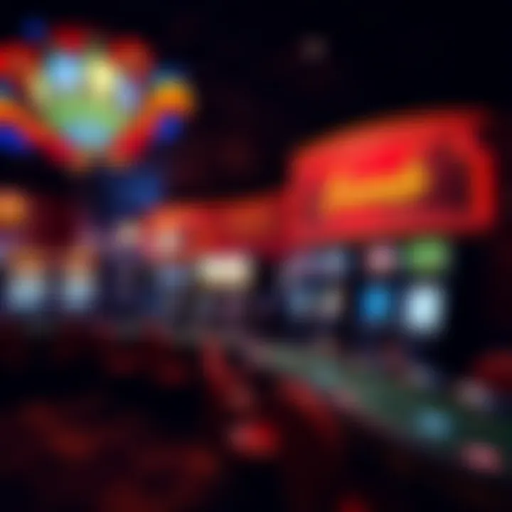 A variety of gaming tables and slot machines highlighting the diverse gaming options at Sands Casino.