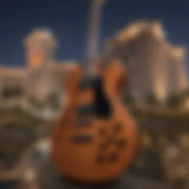 Iconic Guitar-Shaped Hotel at Seminole Hard Rock Casino Exterior view of the Seminole Hard Rock Casino showcasing its iconic guitar-shaped hotel