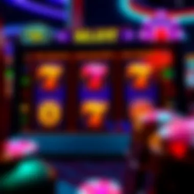 Vibrant Online Slot Game Interface An overview of a vibrant online slot game interface showcasing symbols and reels.