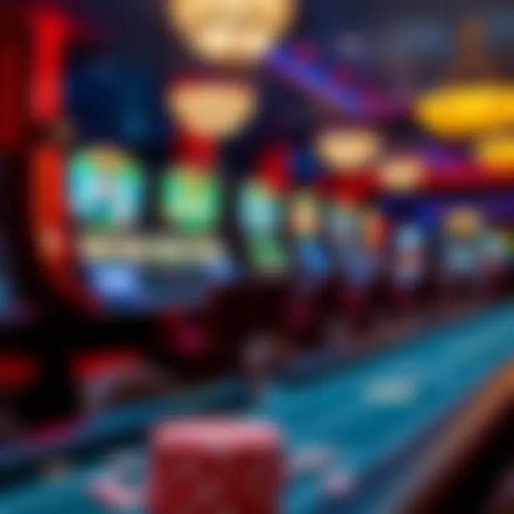 A graphic representation of gaming options available at SkyCasino