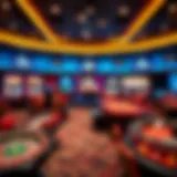 A panoramic view of the SkyCasino platform showcasing its vibrant interface