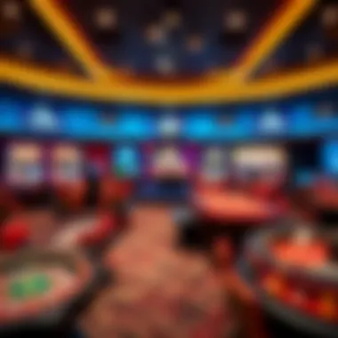 A panoramic view of the SkyCasino platform showcasing its vibrant interface