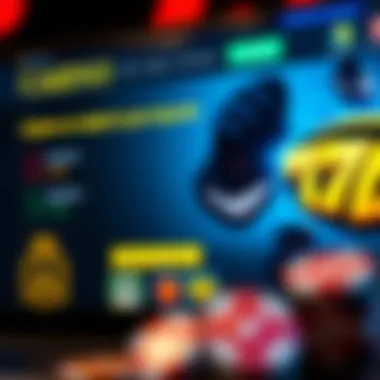 User-friendly interface of a casino website with no deposit options