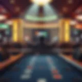 A tranquil casino environment showcasing solitary gaming setups