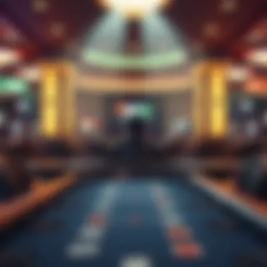 A tranquil casino environment showcasing solitary gaming setups