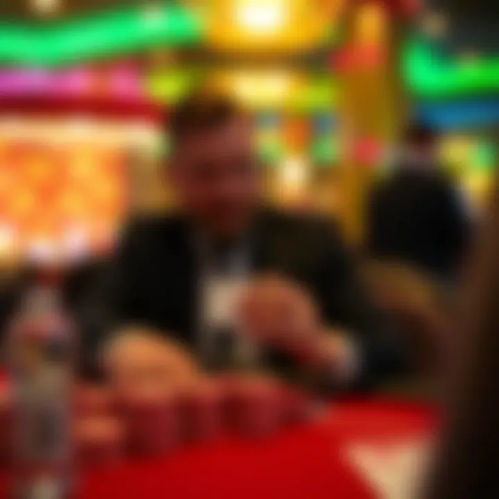 An artistic representation of the psychological aspects of gambling