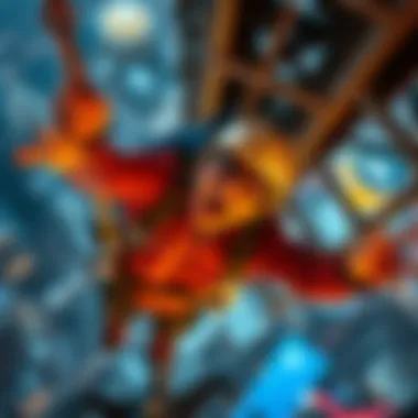 Thrill of Free Fall Adventurous participant experiencing free fall during bungee jump