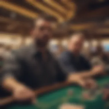 A graphic representation of the psychological effects of gambling