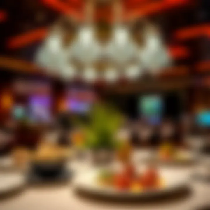 Luxurious dining setting at the Rio featuring exquisite dishes and elegant decor