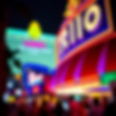 Vibrant nightlife at the Rio All-Suite Hotel and Casino showcasing colorful lights and excitement