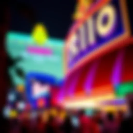 Vibrant nightlife at the Rio All-Suite Hotel and Casino showcasing colorful lights and excitement