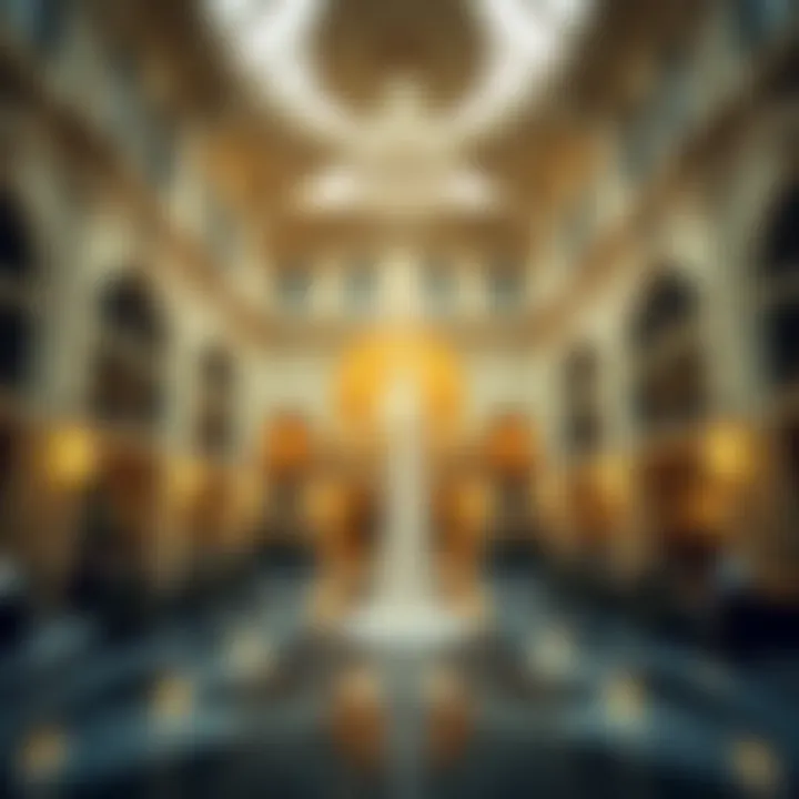 Elegant Architecture: Design Elements of the Atrium Architectural details of the Bellagio Atrium highlighting its elegant design.