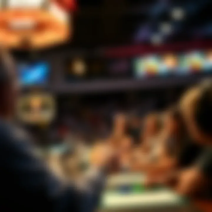 Exciting tournament atmosphere during March Madness