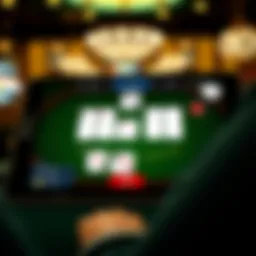 Interface of a top-rated iPad blackjack app showcasing gameplay