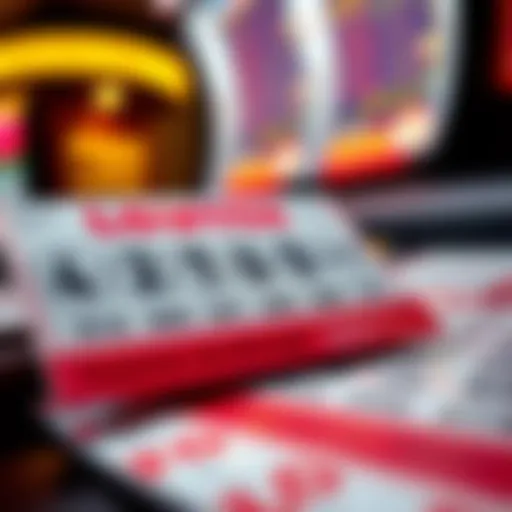 A close-up view of a lottery ticket showcasing potential winnings