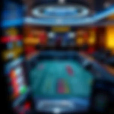 A virtual casino interface displaying an online craps game