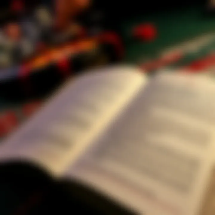 A strategic guidebook open to a page about craps strategies