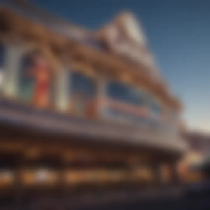 Casino signage highlighting attractions and events