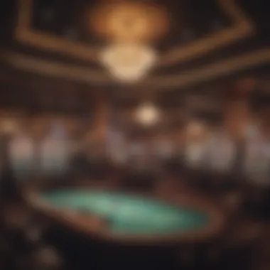 Interior view showcasing gaming tables and slots