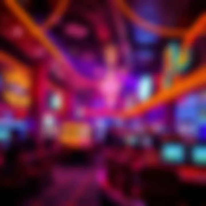 Electric Casino Atmosphere Vibrant nightlife and entertainment at a casino venue