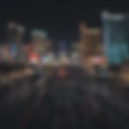 Haunting view of the Las Vegas Strip at night