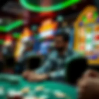 User Experience in LuckyLand Slots Depicting user experience while playing LuckyLand Slots Casino