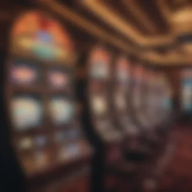 Hangover Slot Machines in the Casino Environment A vibrant casino floor highlighting the presence and popularity of hangover slot machines.