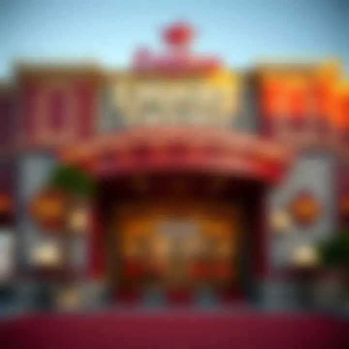 Exterior view of Empire Casino showcasing its vibrant entrance