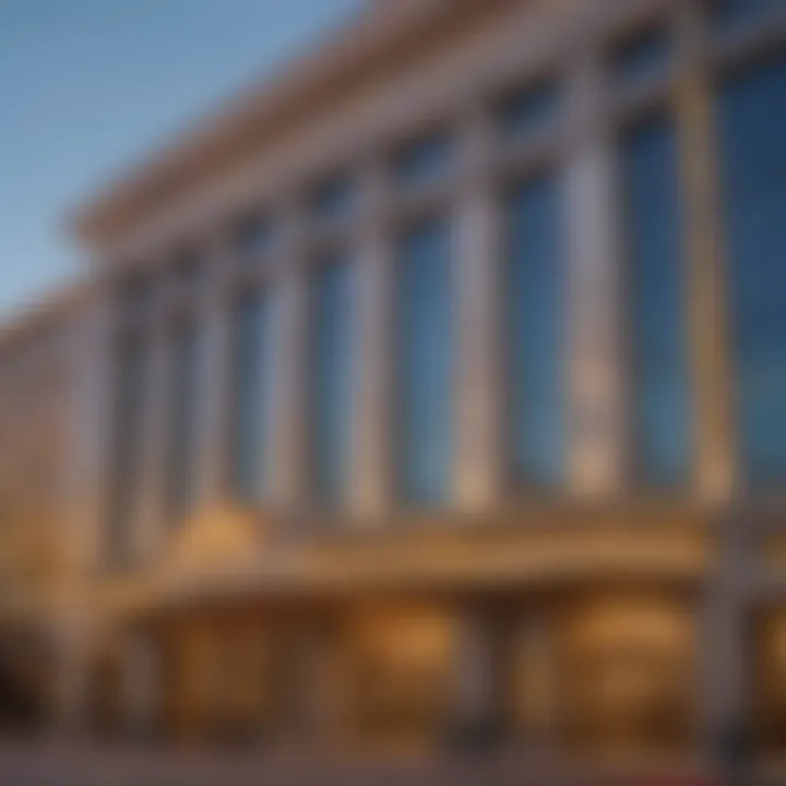 Elegant facade of the Four Seasons Casino showcasing architectural marvel