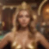 Visual representation of the Golden Goddess theme in the game