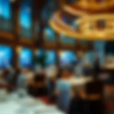 Dining area highlighting a luxurious restaurant experience with elegant decor