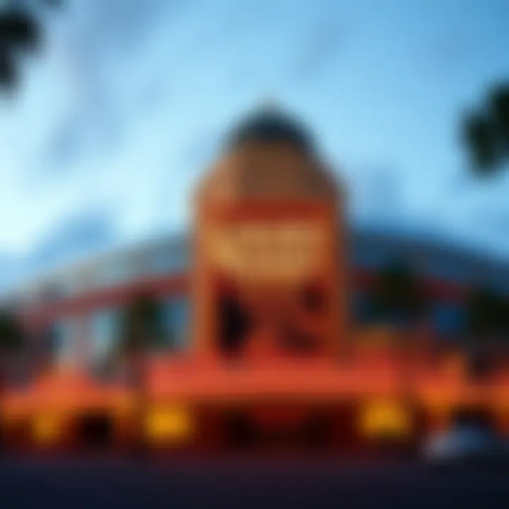 Exterior view of the Golden Nugget Casino featuring its iconic architecture
